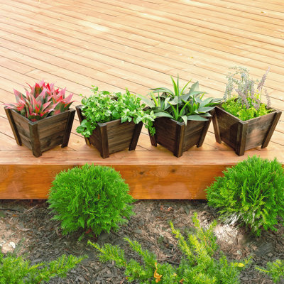 Pot de fleurs en bois Cypress