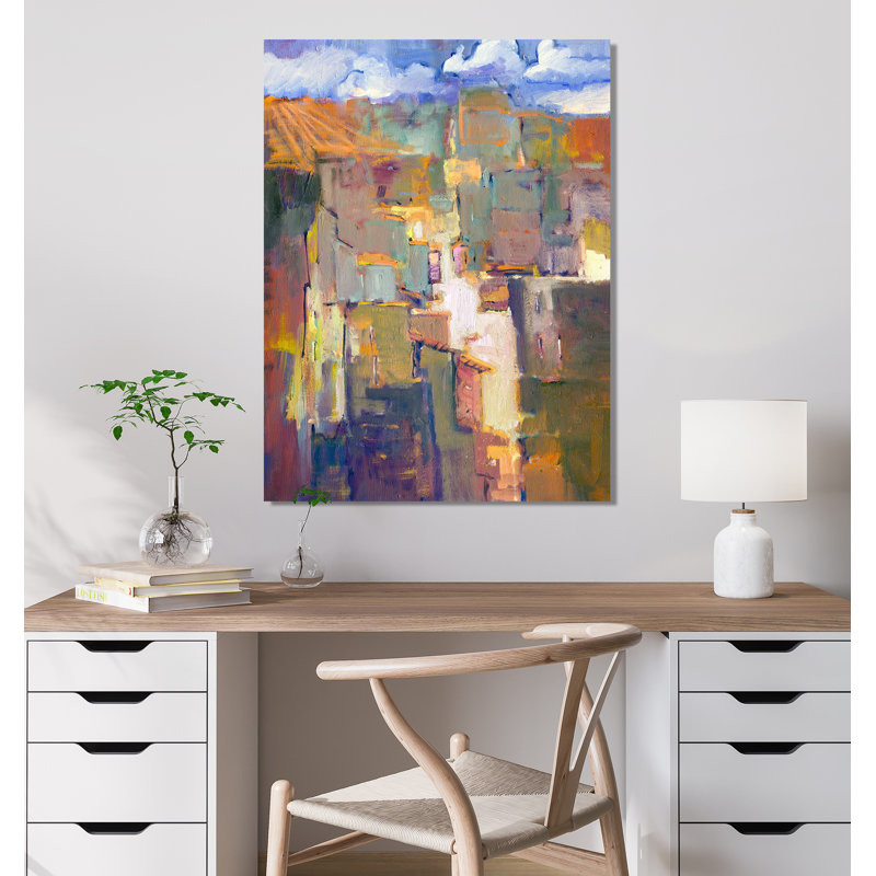 John Beard CollectionS Marrakesh II On Giclee Canvas Hand Embellished Art, 40" H x 30" W x 1.75" D, Brown Framed Canvas