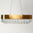 Barela 10 - Light 37" Wide Kitchen Island Pendant with Crystal Accent