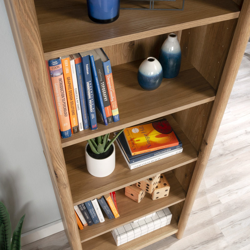 5-Shelf Bookcase, Brown Finish