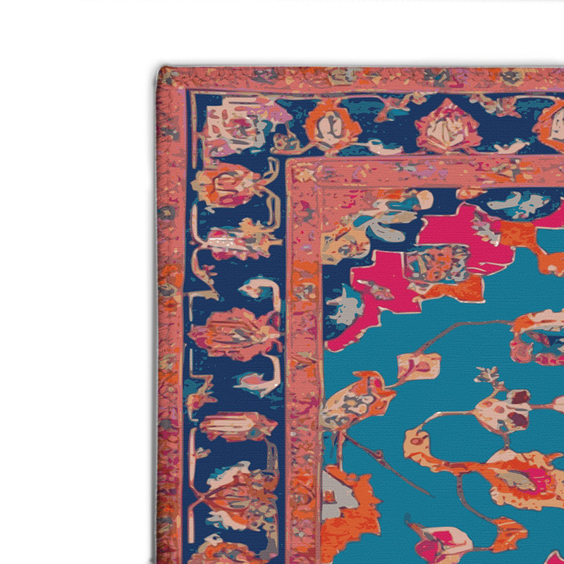 Tapis rouge intérieur et extérieur Tabriz, Rectangle 4pi x 6 pi