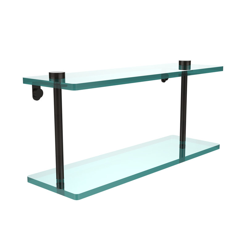 Gober 2 Piece Tiered Shelf, Oil Rubbed Bronze, 16"