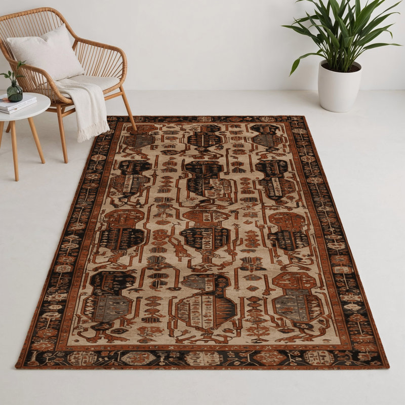Tapis turc intérieur et extérieur brun, Rectangle 9 pi x 12 pi