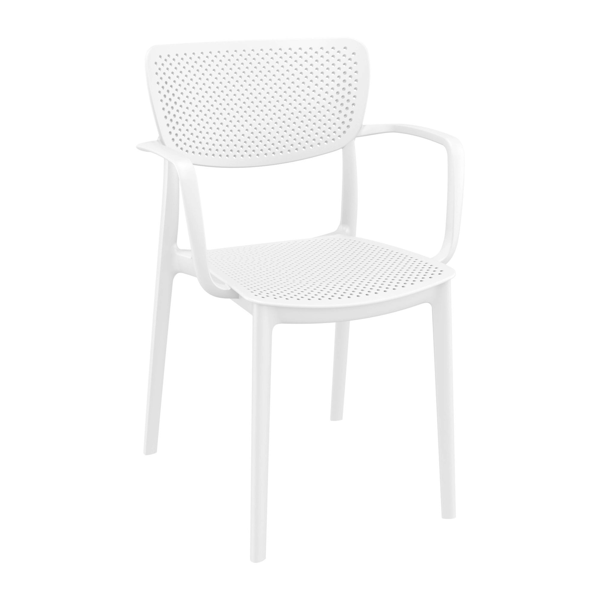 Farrah Loft Armchair 2 Person Seating Set, White