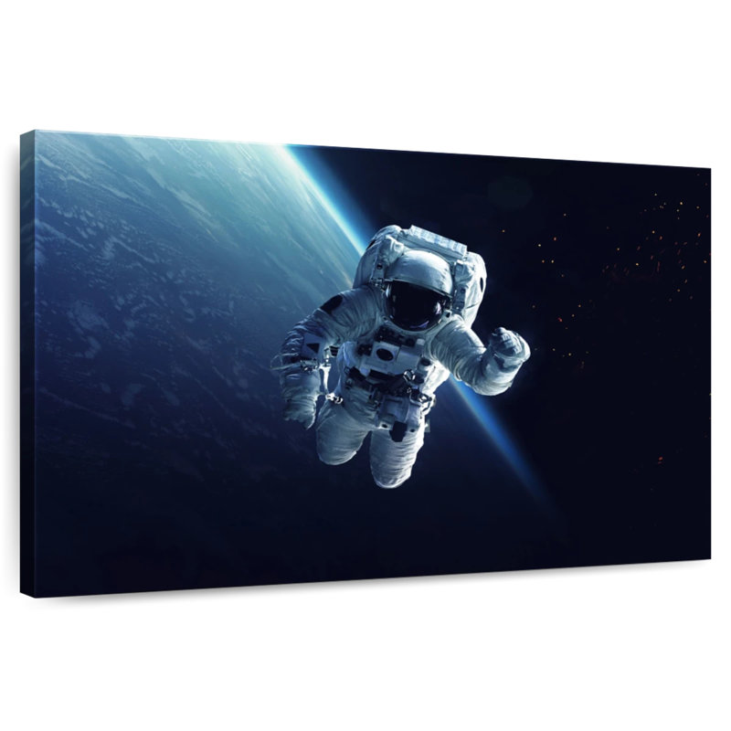 Oberle Astronaut Floating In Space, 32" H x 48" W