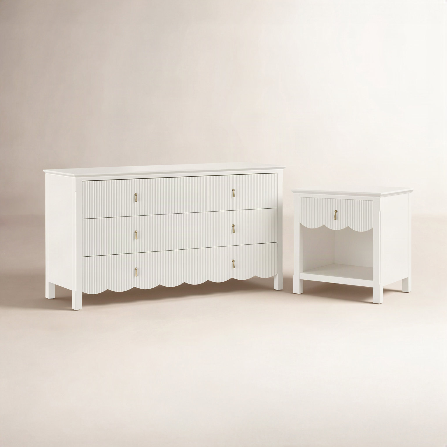 Sofia 2-Piece Bedroom Set, Cream
