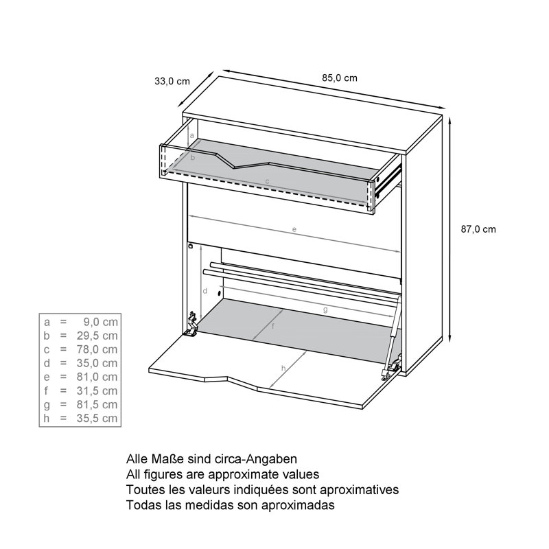 Kolmio 16 Pair Shoe Storage Cabinet