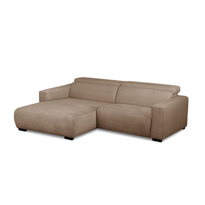 Canapé d'angle inclinable en velours Curdouy Almontiser Cozzy