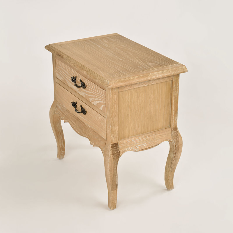 Anza 60cm W Solid Wood Bedside Table