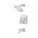 Bronson 1-Handle Thermostatic Tub and Shower Faucet