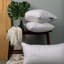 Insert de coussin décoratif en lin 100% coton, rembourrage en duvet synthétique, hypoallergénique - coussin décoratif-111141615