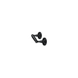 Deltana R2000-U19 Toilet Paper Holder, Double Post, R-Series in Paint Black