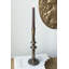 Porte-bougie sculptural en fer noir-1880041068