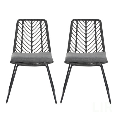 DEJA CHAIR,2PCS With 2 Cushions,Gray, Chair