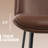 PU Leather Upholstered Counter & Bar Stool Set of 3-714696742