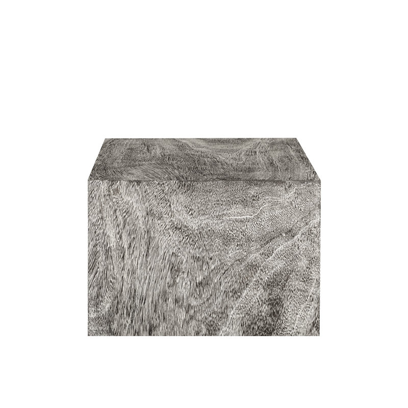 Pedestal Mitered Sculpture, 44" H x 14" W x 14" D, Gray