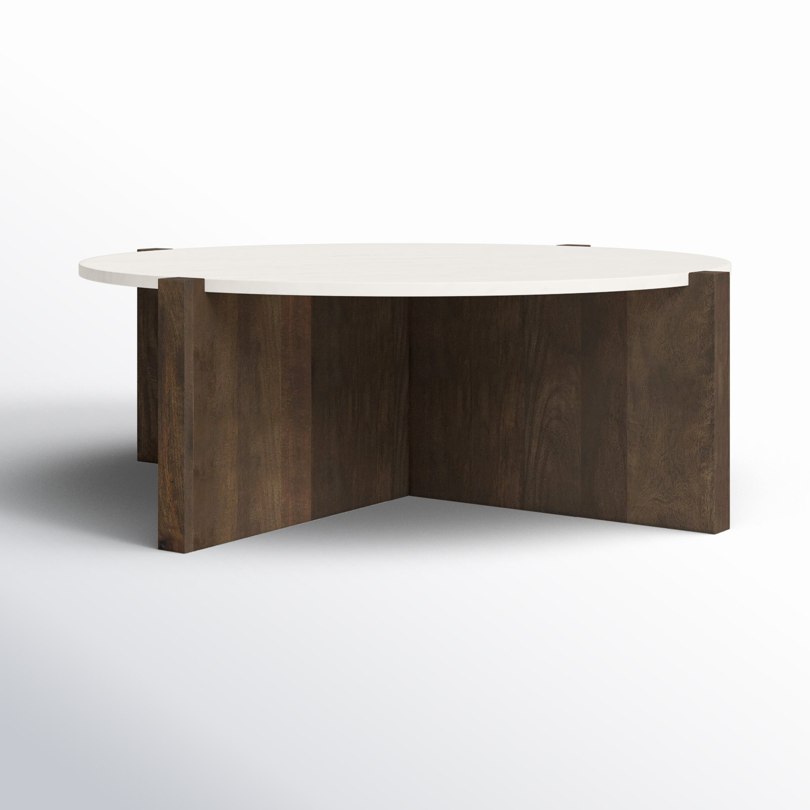 Lotus Single Coffee Table, Dark Brown