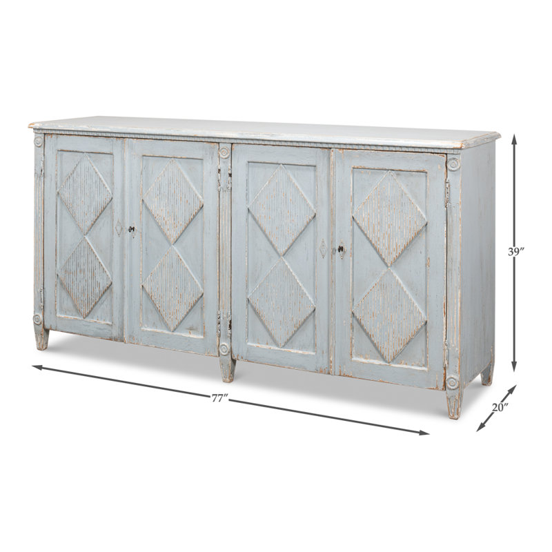 76'' W Solid Wood Sideboard