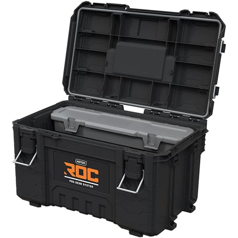 Keter Roc Pro Gear Heavy Duty Tool Storage Toolbox Black 256984