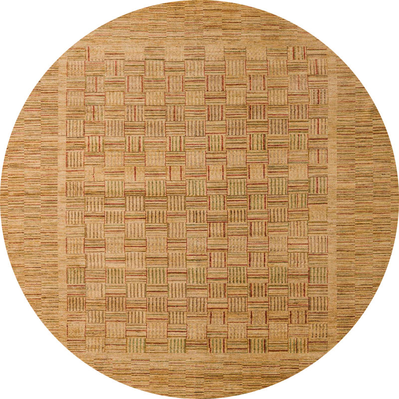 Abstract Indoor Rug, Round 8'