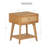 Cane Nightstand With Drawer and Shelf-1770200746
