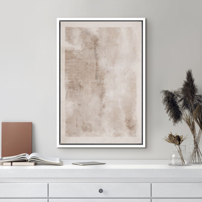 Faded Textured Brown Tan Colour Blocks Abstract Shapes Minimalism Contemporary Nordic Wall Decor