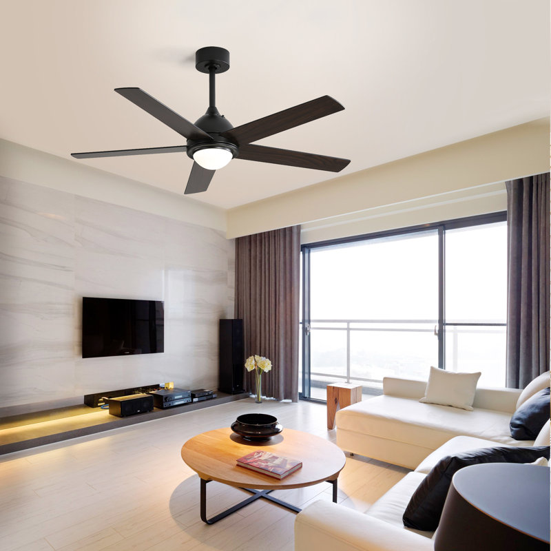 Ventilateur de plafond avec lumières DEL Dado, Noir, noir, noir, noir, Noir, noir, noir, noir