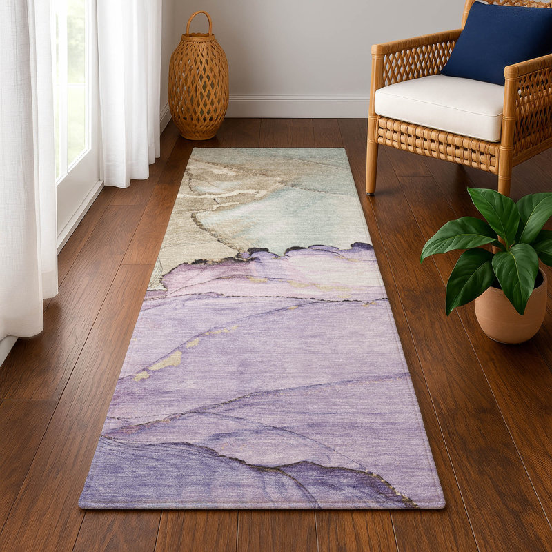 Premium Machine Washable Otte AMF1783 Modern Rug, Runner 2'3" x 7'6"