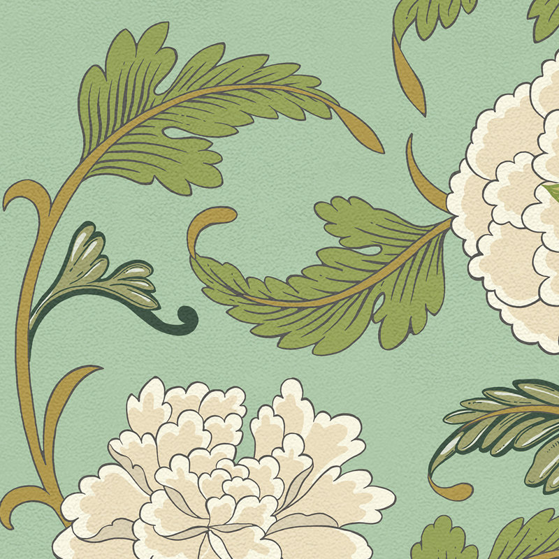 Haymark Vinyl Floral Indoor Rug, 21x32 Rectangle