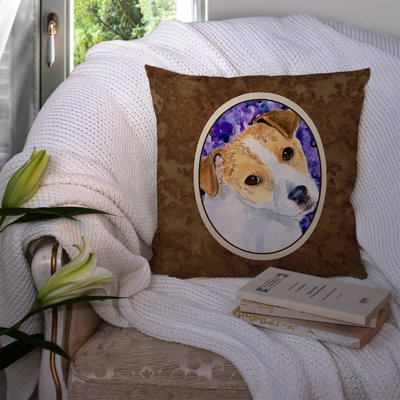 Jack Russell Outdoor Reversible Throw Pillow