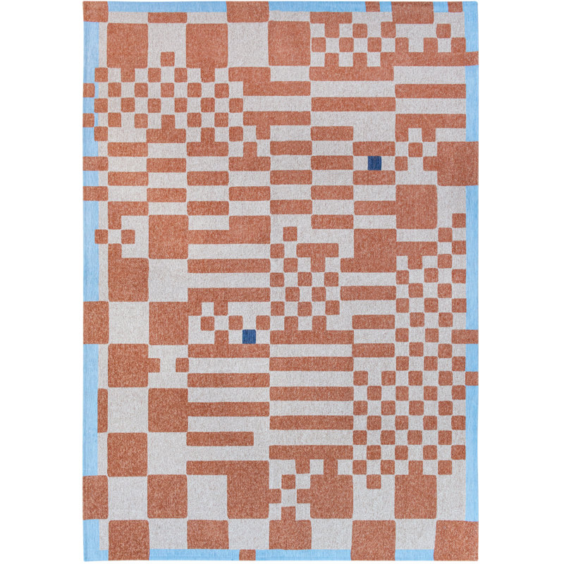Gingham Recycled P.E.T Area Rug, Rectangle 200 x 280cm