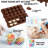 852 Pcs Cake Decorating Supplies Set, Cupcake Decorating Supplies, Baking Supplies Tools, Piping Bags and Tips Set with Cake Turntable, Springform Pans,Icing Tips Pastry, Cake Scrapers