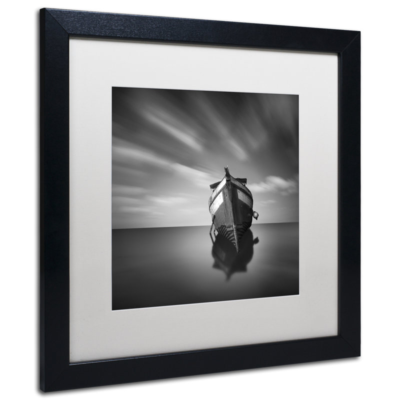 « my bateau iv » par moises cotisation, reproduction de photo encadrée, H 16 po x l 16 po x P 0,5 po