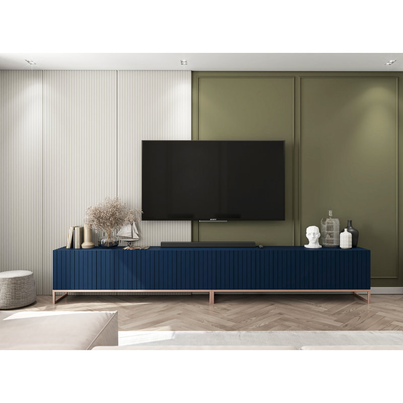 Asaan TV Stand for TVs up to 65", Blue