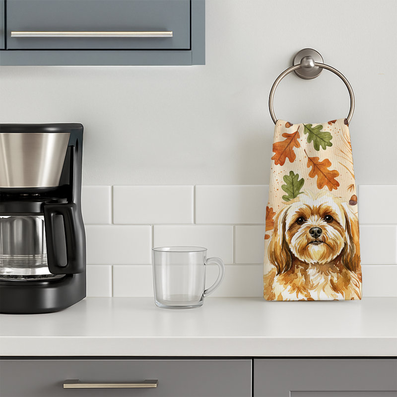 Serviette de cuisine tricolore Sheltie, Gold Lhasa Apso
