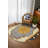 Girvin Yellow Oriental Machine Printed Cotton Polyester Area Rug-978462829
