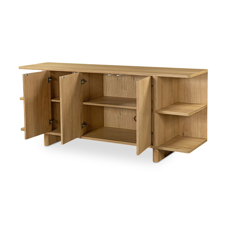 Casey Sideboard Rustic Oak, Brown