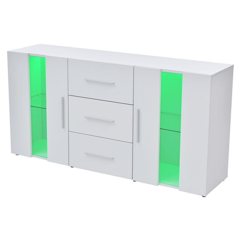 Amalyn 140cm Sideboard, White