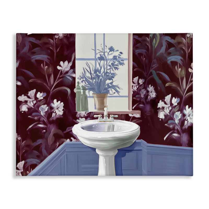 Toile pour salle de bain, conception par Annabelle Hall, H 16 po x l 20 po