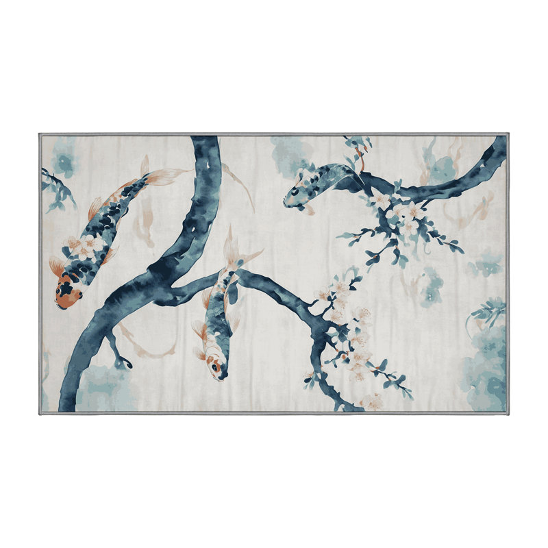 Machine Washable Gray Area Rug, Rectangle 8' x 10'