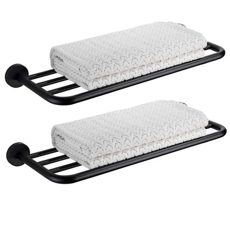 Rangement mural pour serviettes 30 po, Black