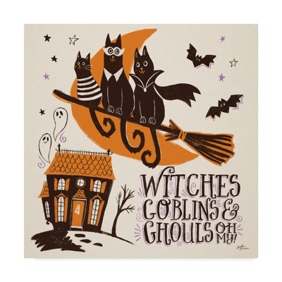 «Spooktacular II» par Janelle Penner, reproduction d'art graphique sur toile