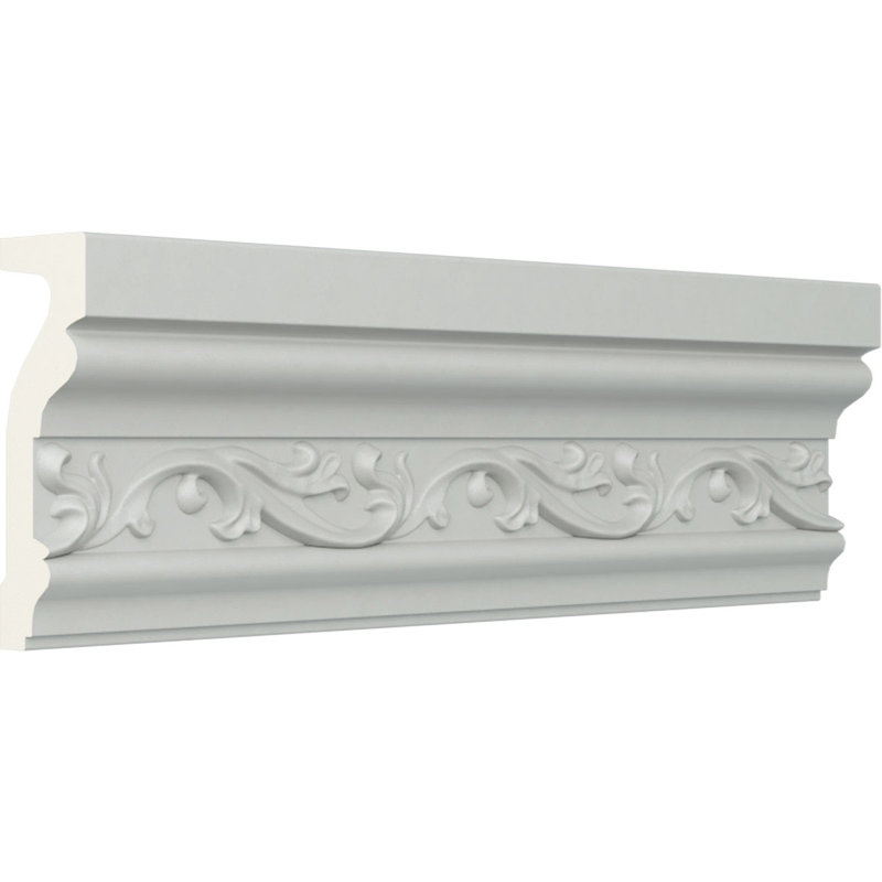 SAMPLE - Endurathane Tristan Chair Rail, 4 1/2"H x 1 1/2"P x 12"L (4 5/8"Repeat), Factory Primed