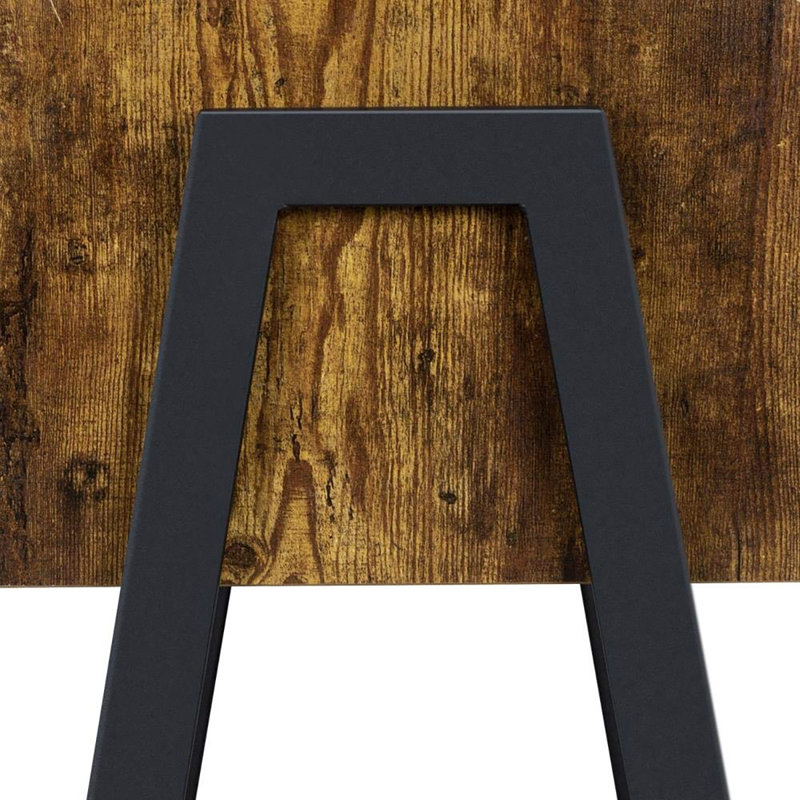 Industrial Bedside Table Nightstand Stackable End Table With Open Front Storage