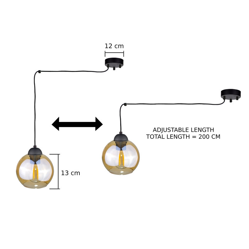 5 - Light Cluster Pendant, Black