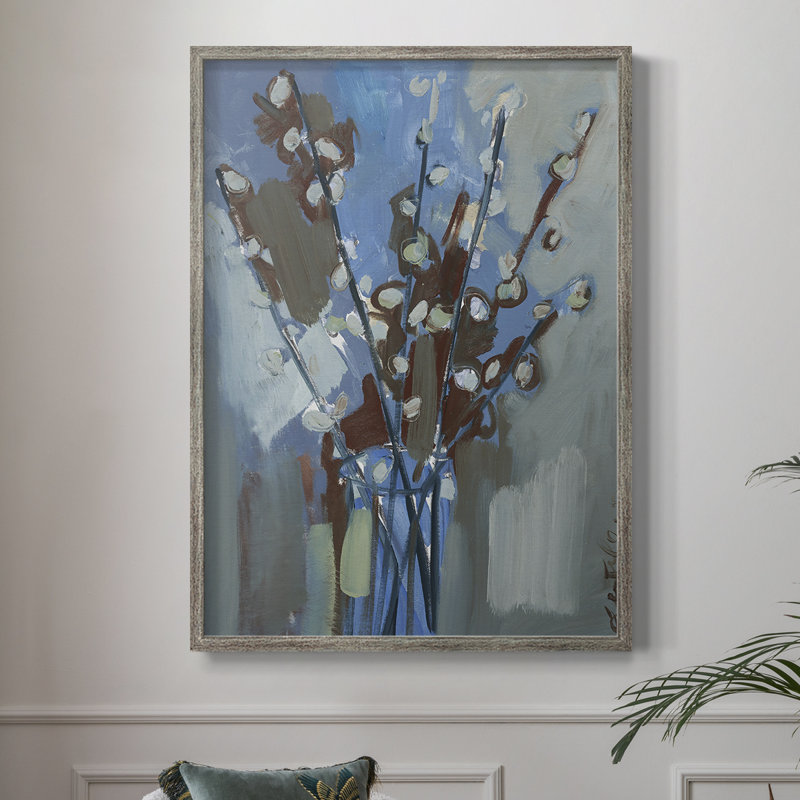 Winter Willow I, reproduction encadrée - bois massif, H 11 po x l 9 po