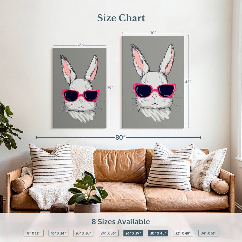 Brampt Cool Bunny, 39" H x 26" W