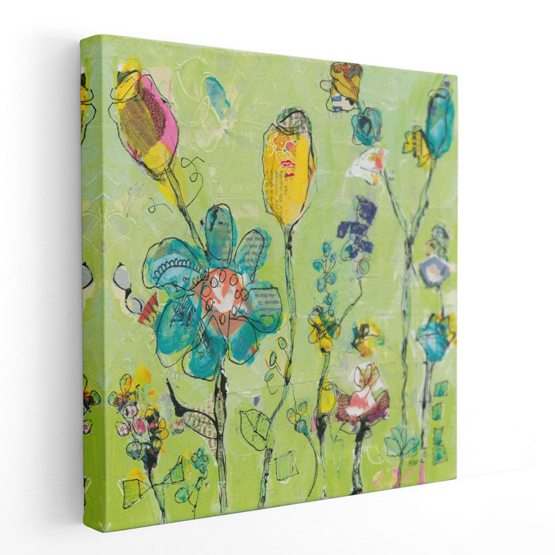 «Doodle Garden», reproduction d'art sur toile, H 40 po x l 40 po