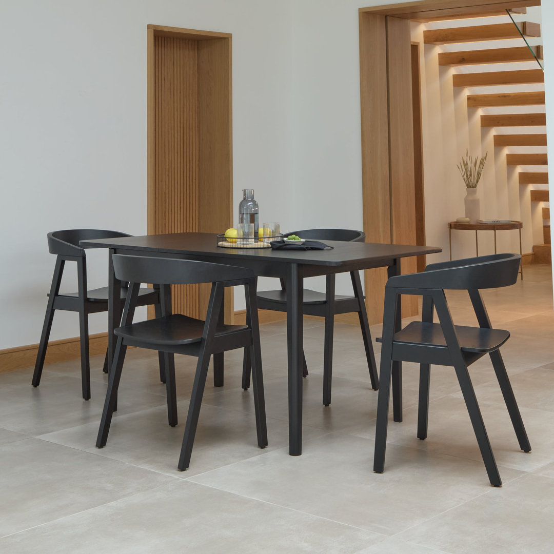Extending Dining Table Set - 4 Seater -  Chairs -