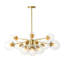 Lustre spoutnik 12 lumières Mid-Century